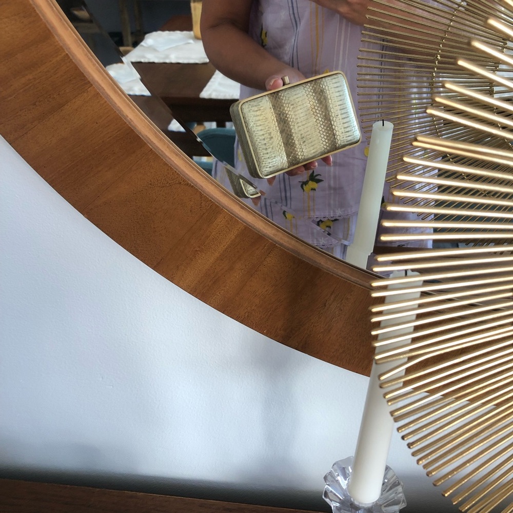 Rebecca Taylor Python Gold Clutch - image 8